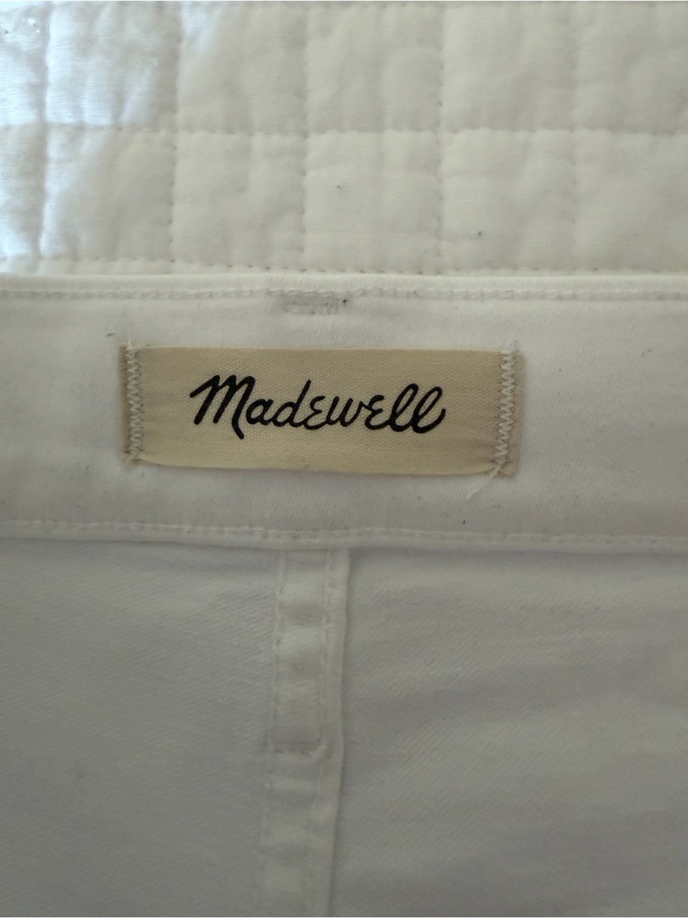 Madewell White Women's Jeans - Mid Rise Kick Cut Jeans, Size 28, like new! - Picture 5 of 8